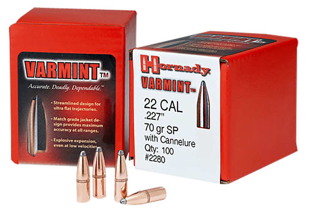 HORNADY BLT 22CAL 50GR SP .224 100/40