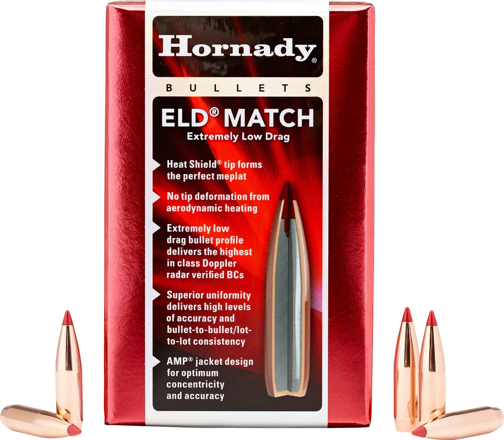 HORNADY BLT 6.5MM .264 140GR ELD MATCH 500/6