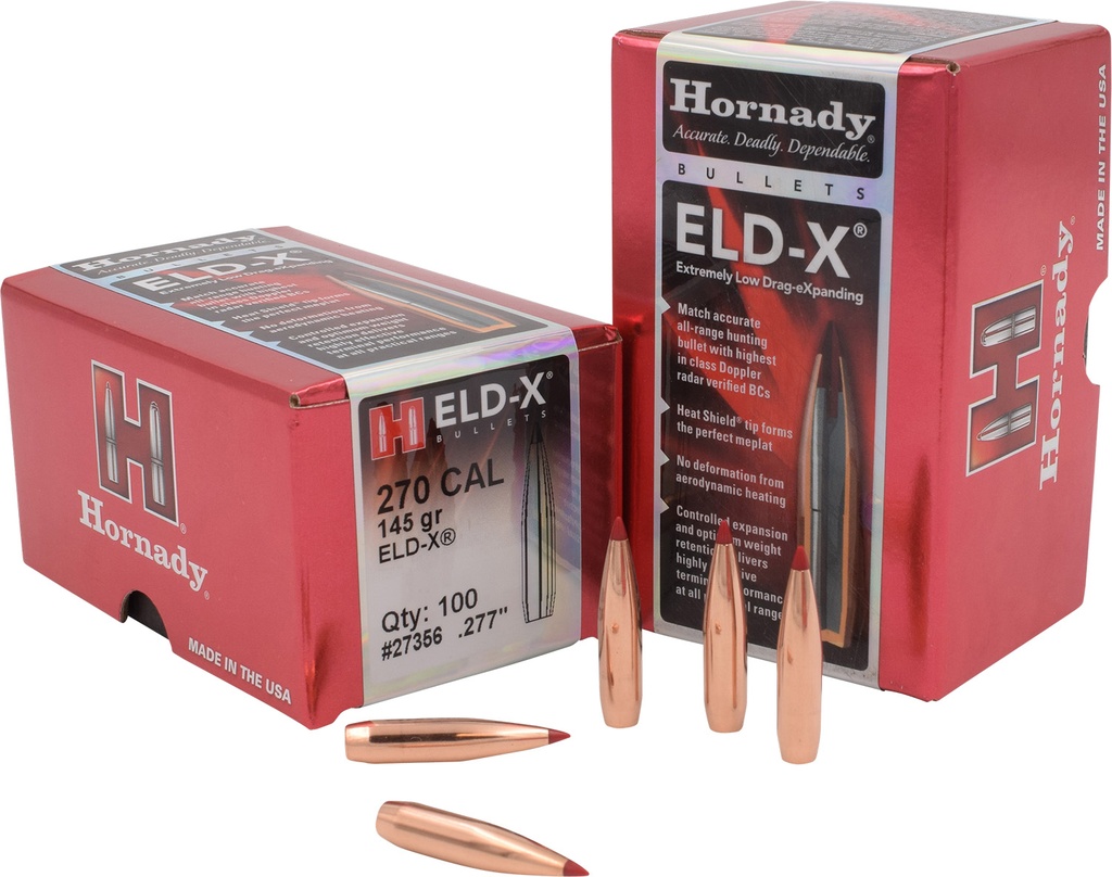 HORNADY BLT 270CAL 145GR ELD-X 100/15