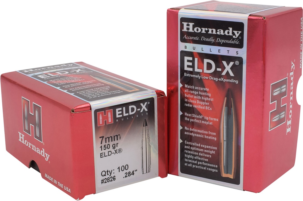 HORNADY BLT 7MM 150GR .284 ELD-X 100/15