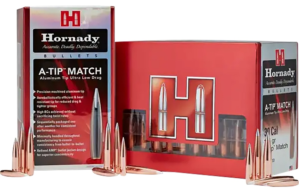 HORNADY BLT 7MM 166GR A-TIP MATCH .284 100/10