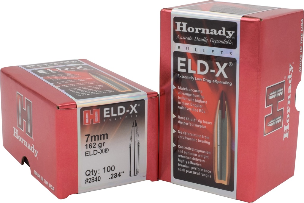 HORNADY BLT 7MM 162GR ELD-X 100/15