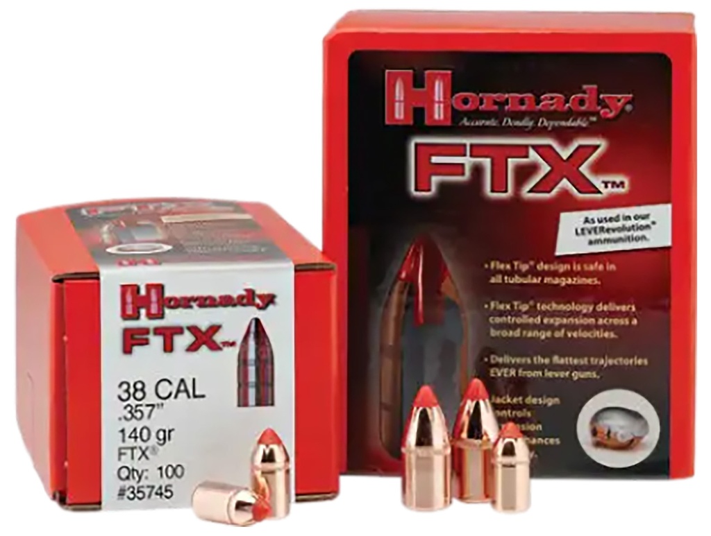 HORNADY BLT 30CAL 160GR FTX 100/15