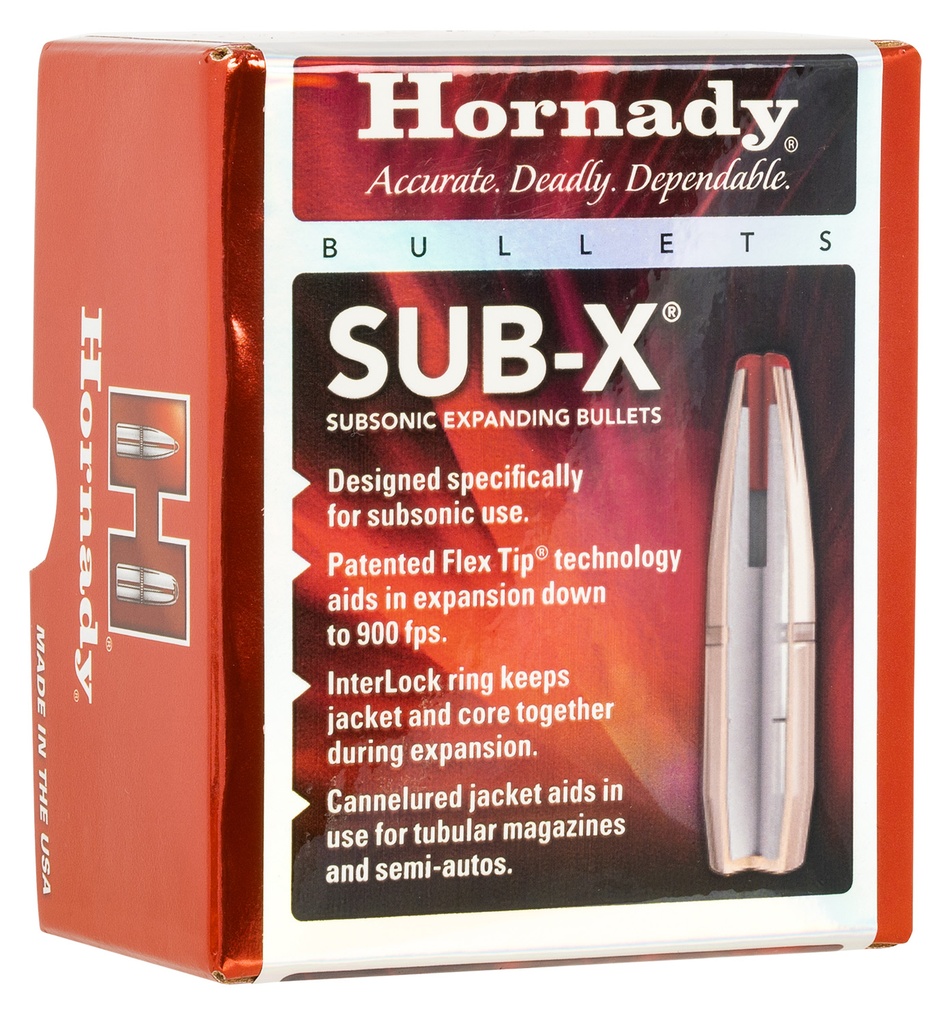 HORNADY BLT 7.62X39MM .3115 255GR SUB-X 100/15