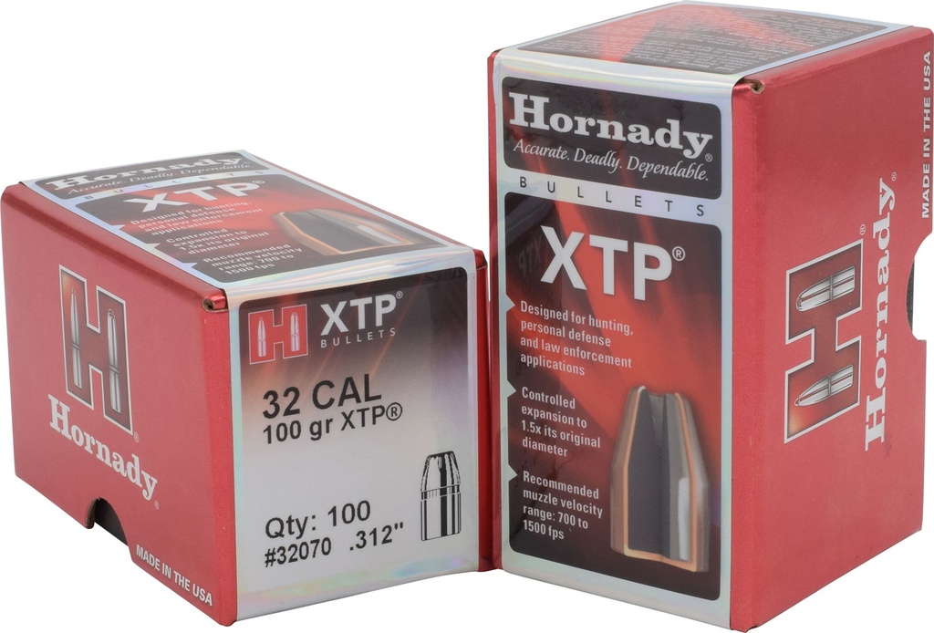 HORNADY BLT 32CAL 100GR HP XTP .312 100/25