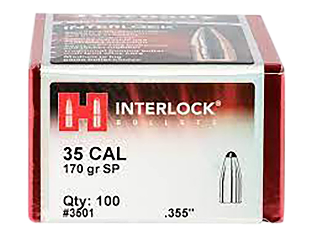 HORNADY BLT 35CAL .355 170GR INTERLOCK 100/15