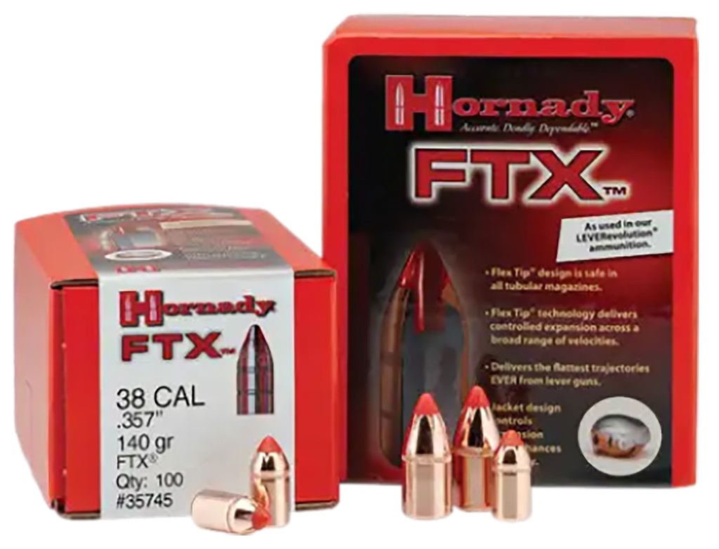 HORNADY BLT 44CAL 225GR FTX (PISTOL) 100/15