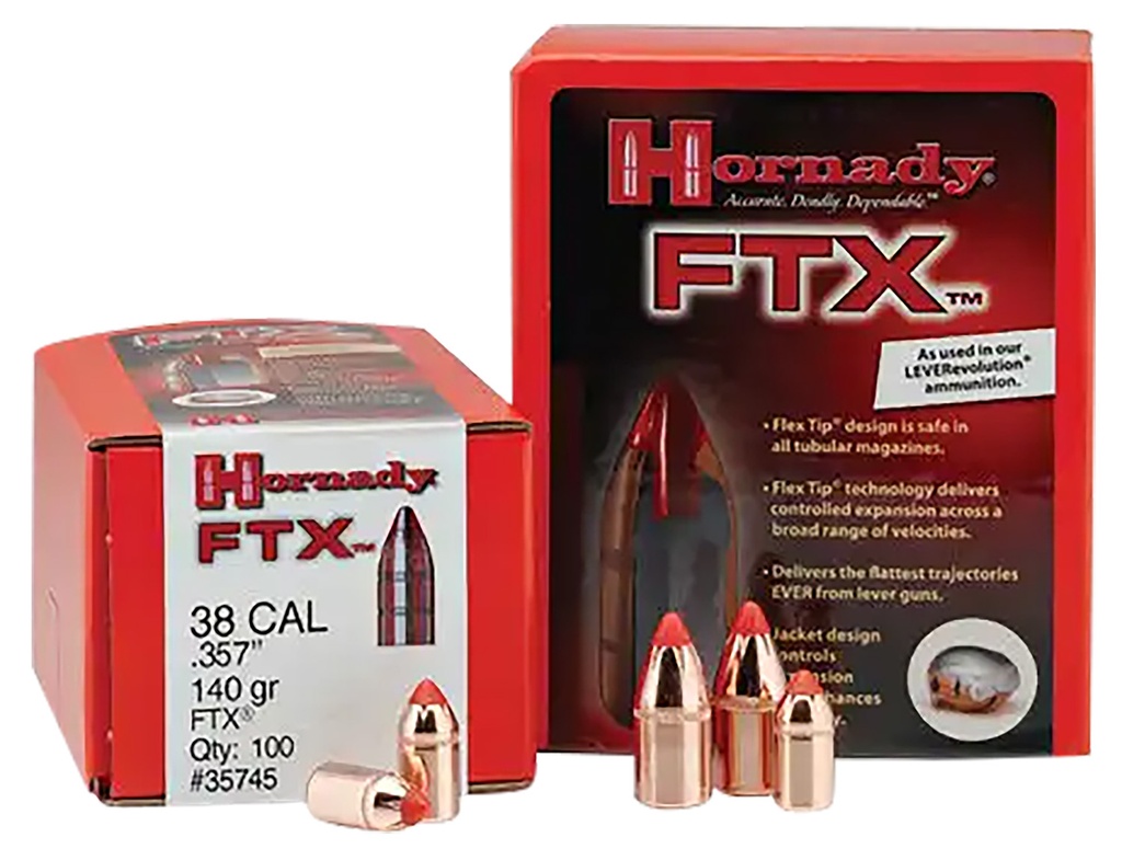 HORNADY BLT 45CAL .452 250GR FTX 50/25