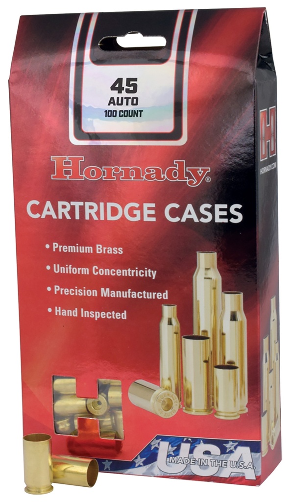 HORNADY BRASS 22HORN UNPRIMED 50/5