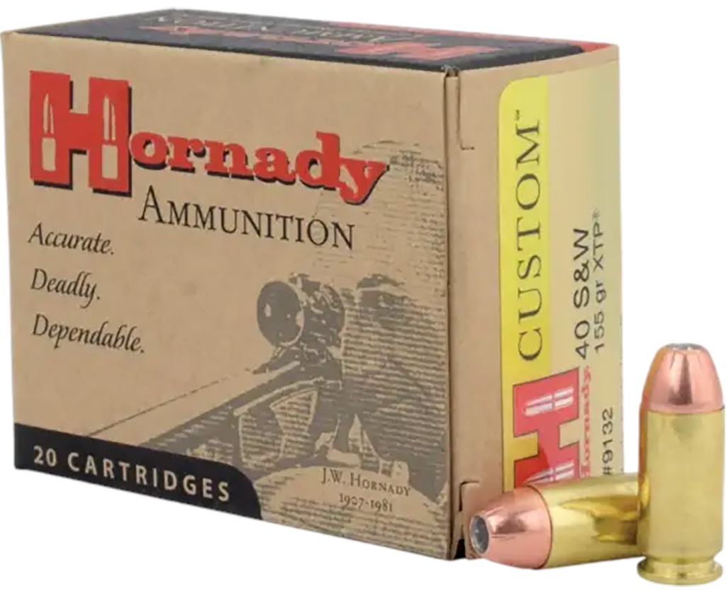 HORNADY CUSTOM 40SW 155GR XTP 20/10