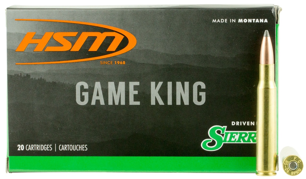 HSM AMMUNITION GAME KING 30-06 165GR SBT 20/20