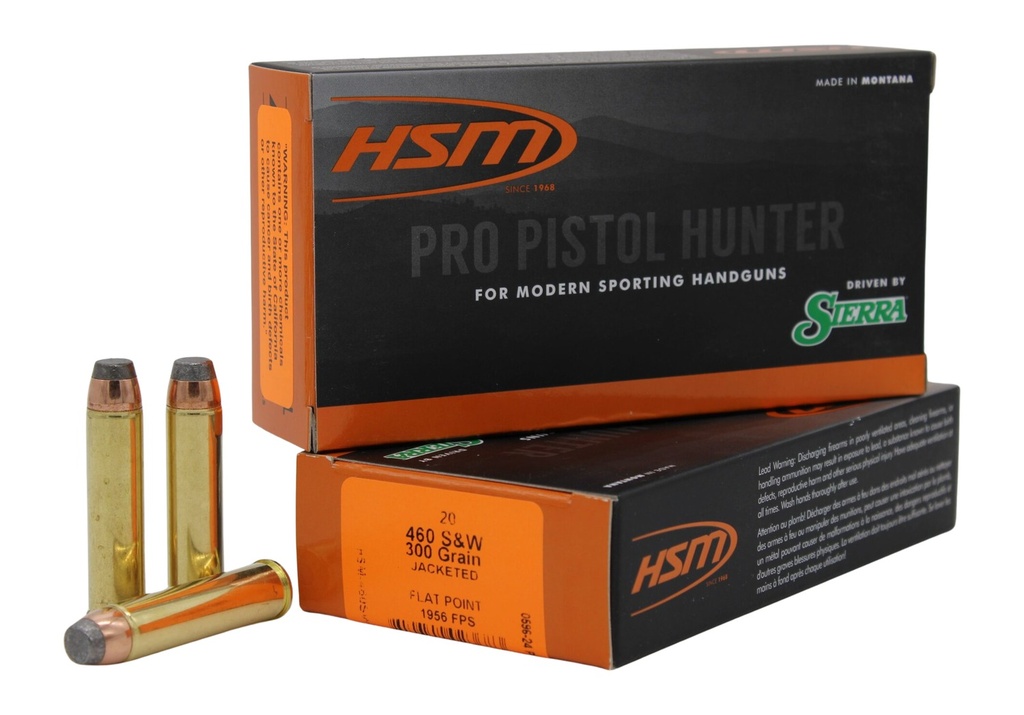 HSM AMMUNITION PRO PISTOL 460SW 300GR JSP 20/25