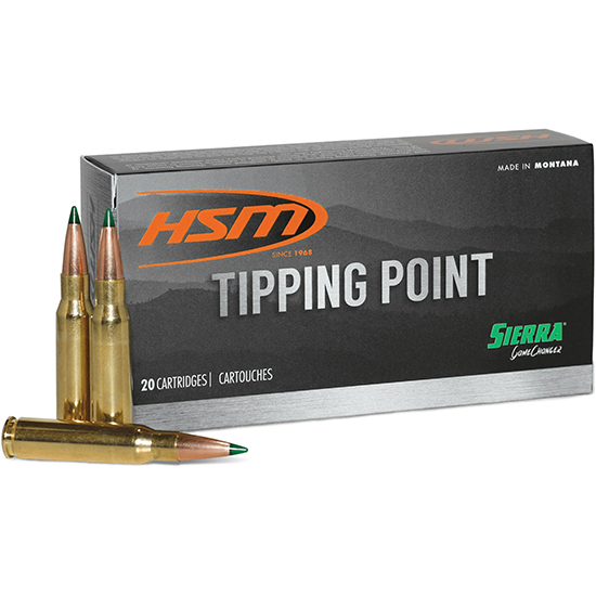 HSM AMMUNITION TIPPING POINT 6.5CREED 140GR TP 20/25