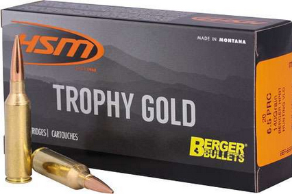 HSM AMMUNITION BERGER 6.5PRC 140GR MATCH HUNTING VLD 20/25