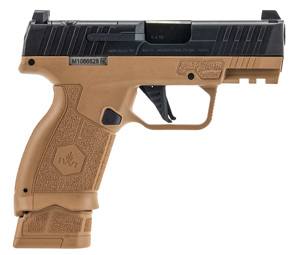 IWI US INC. MASADA SLIM ELITE 9MM 3.4 COYOTE 13/17RD