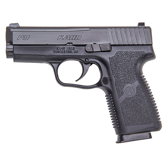 KAHR P9 9MM 3.6 SS BLACK PLY FRAME NS 8RD