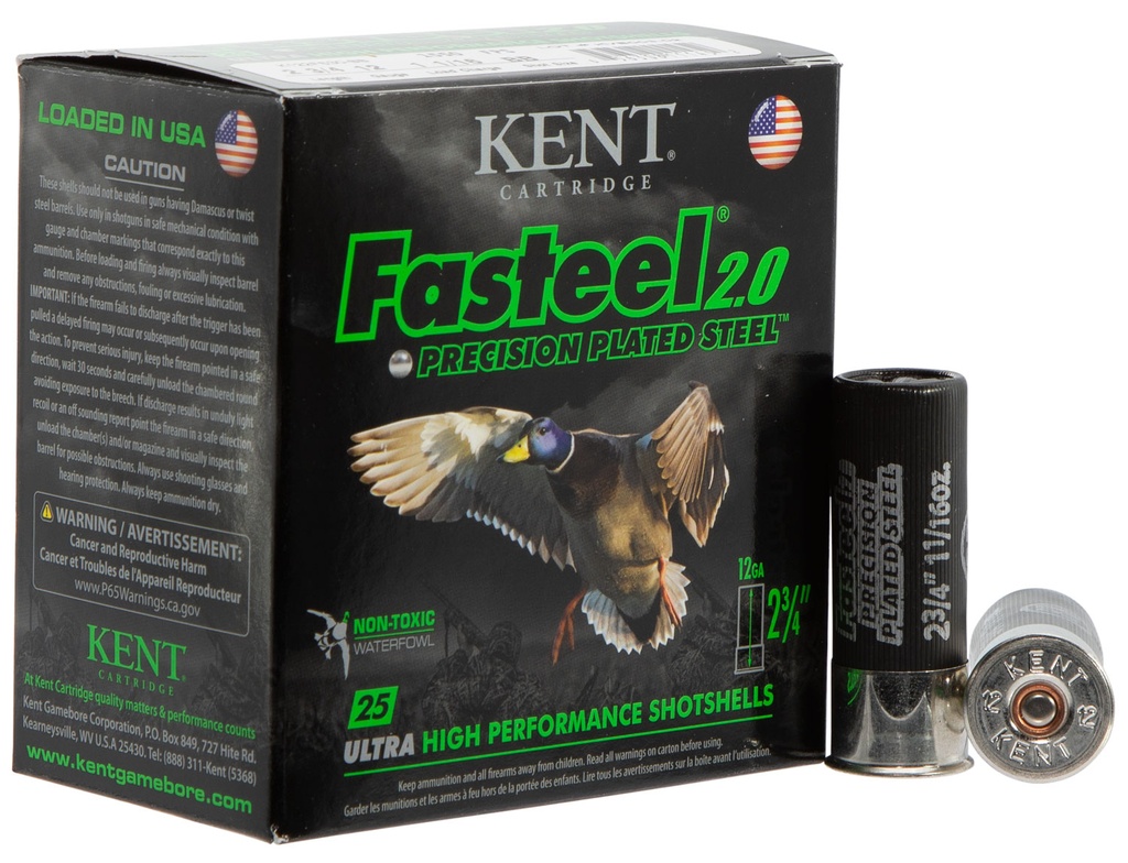 KENT FASTEEL 12GA 2 3/4 1 1/16OZ BB 25/10