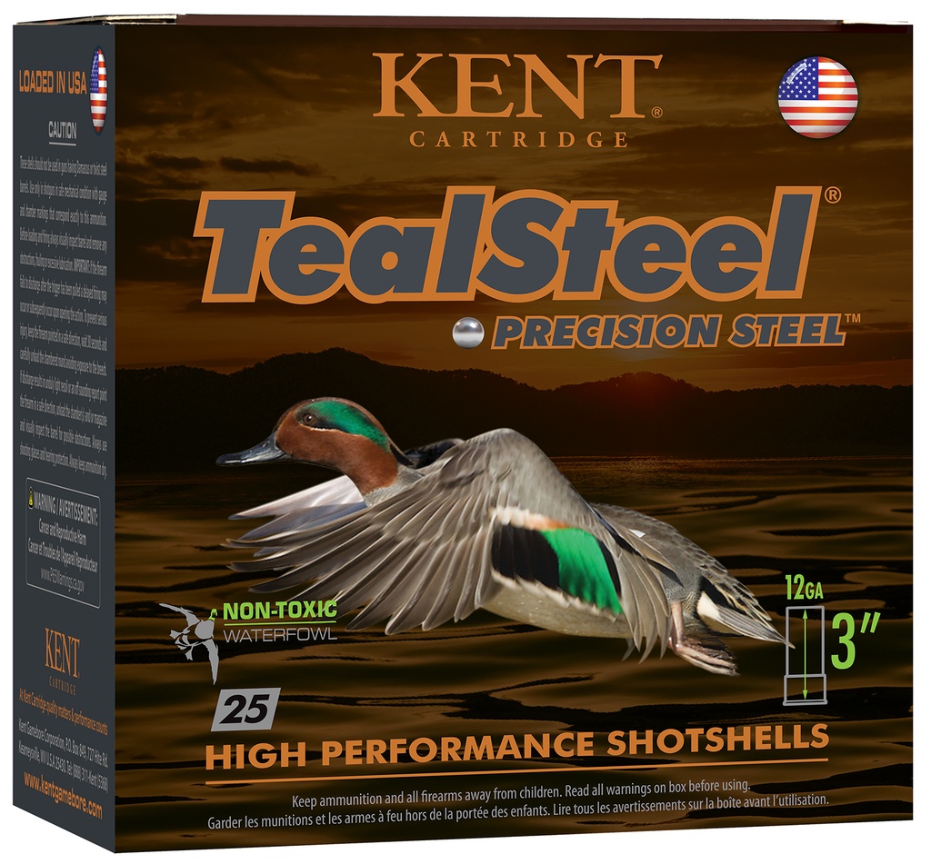 KENT TEALSTEEL 12GA 3 1 1/4OZ 6 25/10