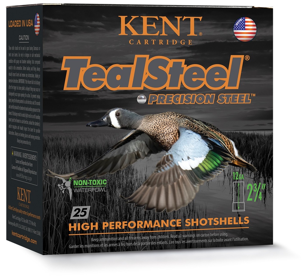 KENT TEALSTEEL 12GA 2.75 1-1/4OZ #5 25/10