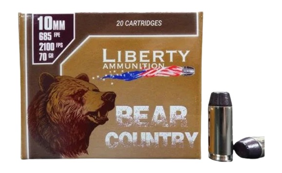 LIBERTY AMMUNITION AMMO BEAR COUNTRY 10MM 70GR 20/10