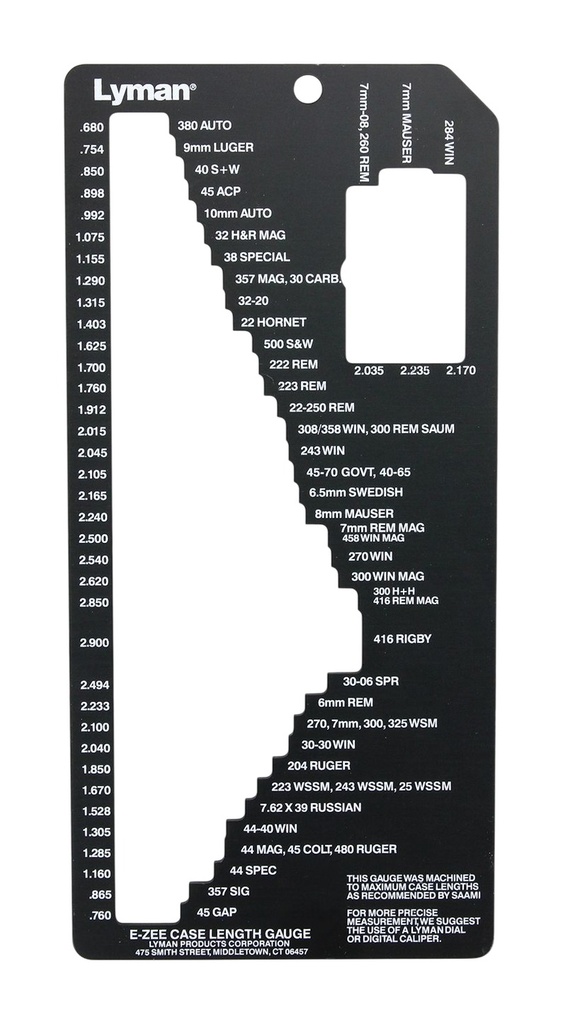 LYMAN E-ZEE CASE LENGTH GAUGE (12)