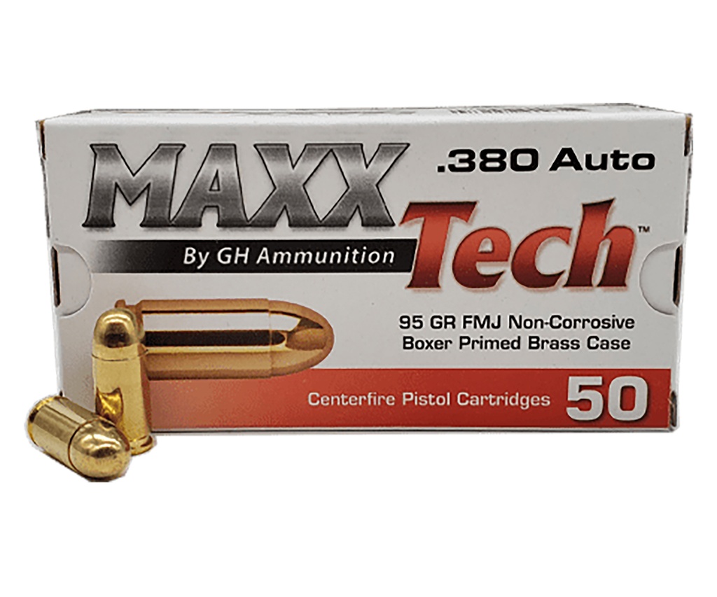 MAXXTECH 380ACP 95GR 50/10 BRASS