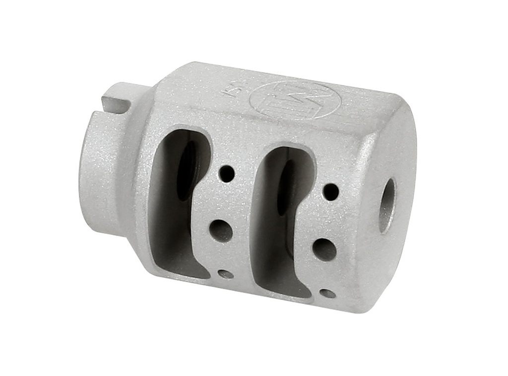 MIDWEST INDUSTRIES ALPHA TANK BRAKE STAINLESS 1/2X28-9MM