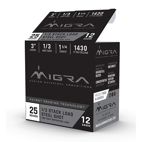 MIGRA AMMUNITIONS STAXD STEEL 12GA 3 1.25OZ #1-3 25/10