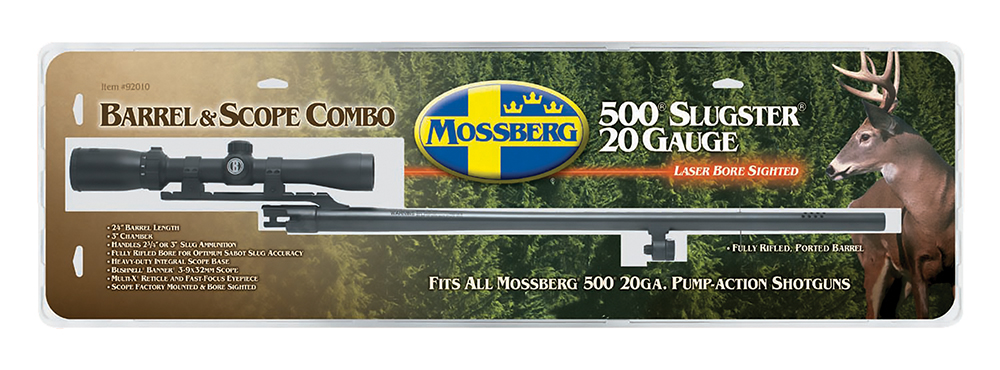 MOSSBERG SCOPED BARREL 500 20GA 24 CANTILEVER 3-9X32