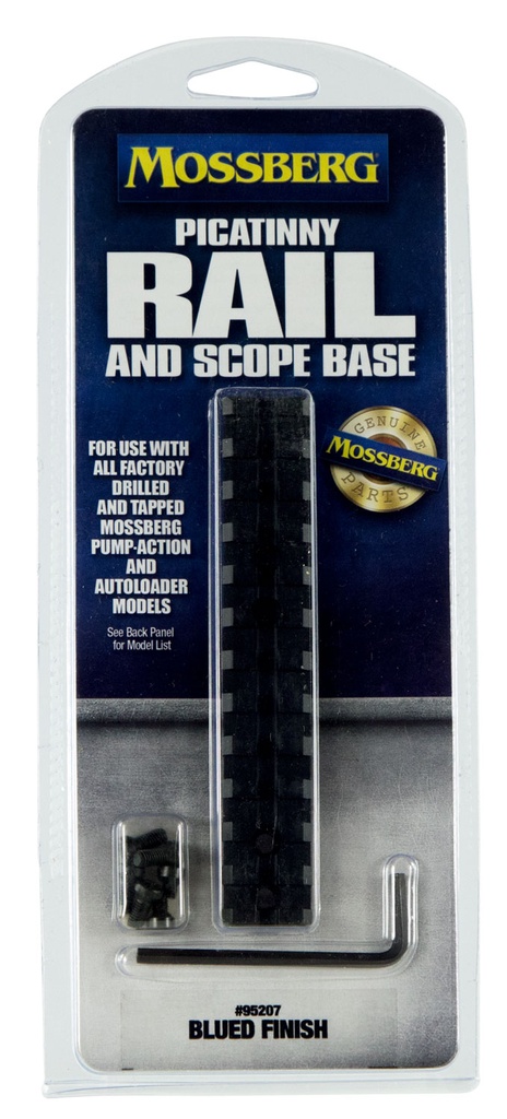 MOSSBERG SHOTGUN PICATINNY RAIL SCOPE MOUNT BLUED