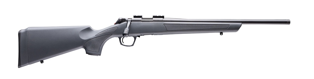 CVA CASCADE 22LR BL/GRAY 18" THREADED BARREL
