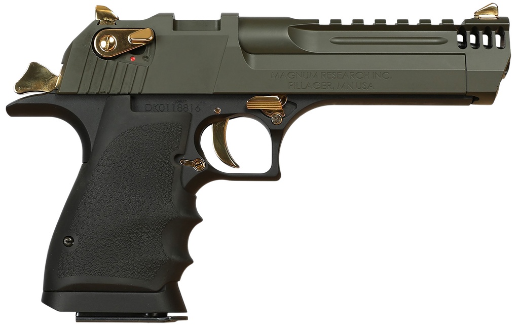 MAGNUM RESEARCH DESERT EAGLE 50AE 5 BLACK/GREEN MB