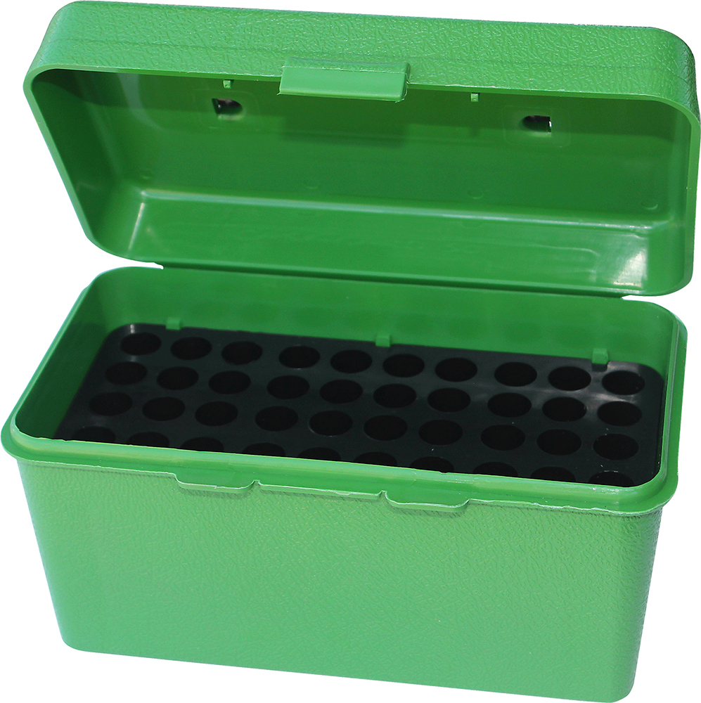 MTM DLX HANDLED AMMO 50 RD MED RIFLE GREEN 22-