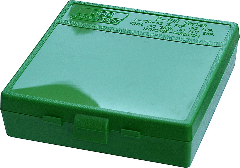 MTM PISTOL FLIPTOP 100RD BOX 45ACP GRN