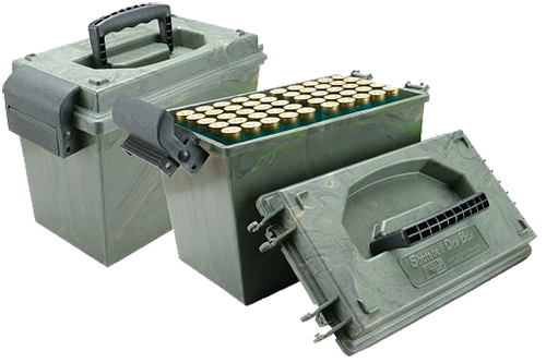MTM 100RD SHOTSHELL BOX WITH TRAYS CAMO