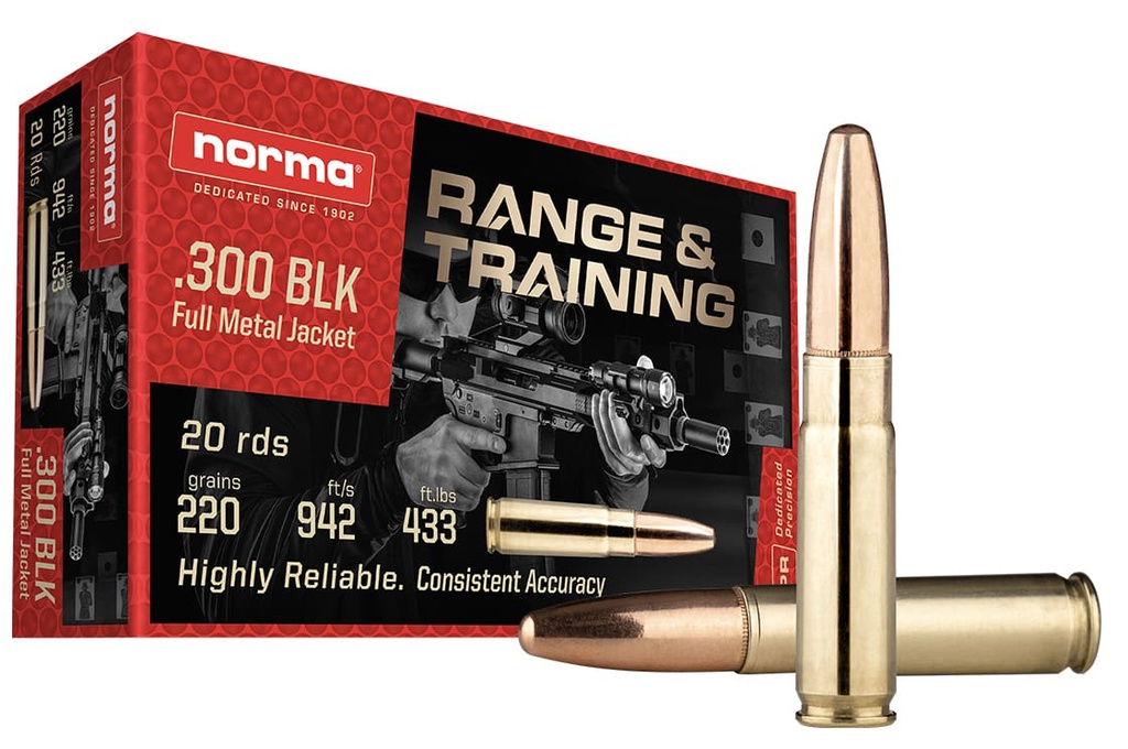 NORMA RANGE & TRAINING 300BLK 147GR FMJ 20/10