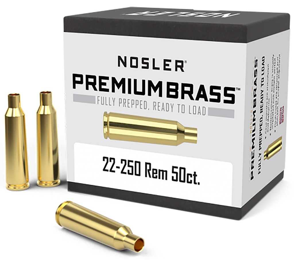 NOSLER BRASS 22-250 50/2