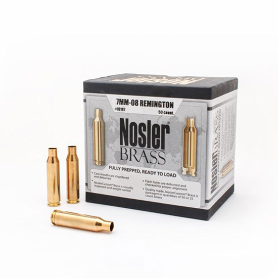 NOSLER BRASS 7MM-08 50/2