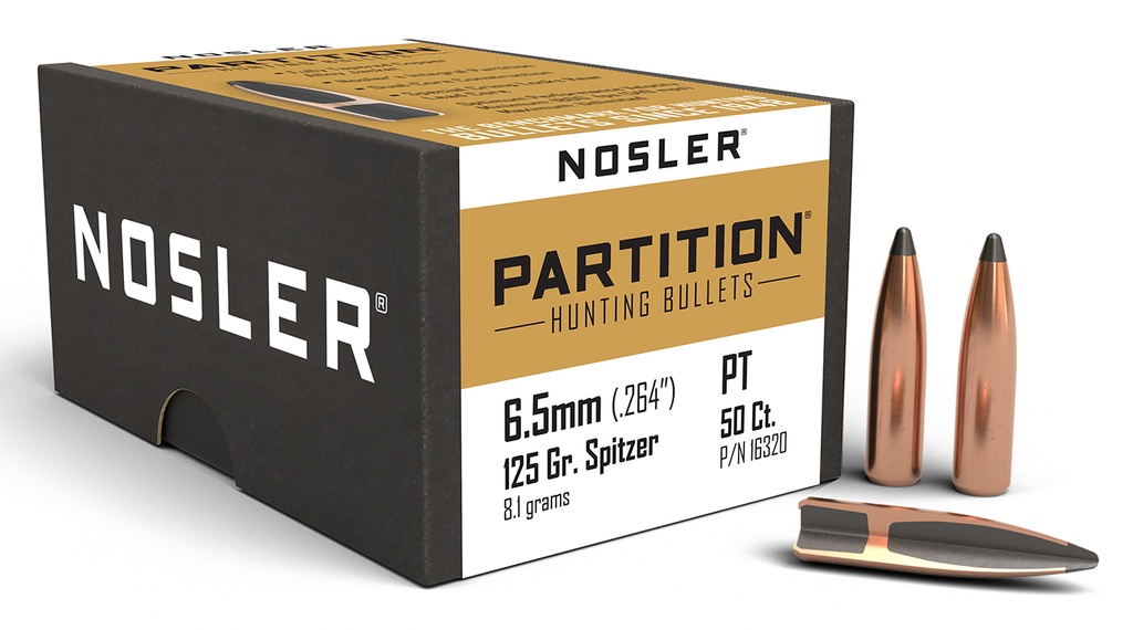 NOSLER 6.5MM 125GR PTN 50/3