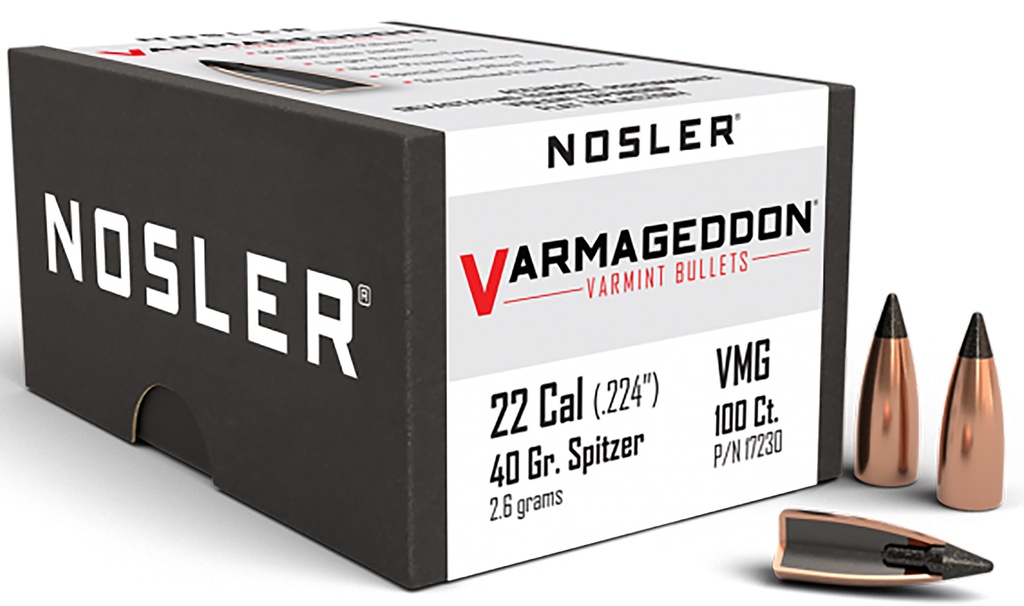 NOSLER 22CAL 40GR VGN FBSP 100/3
