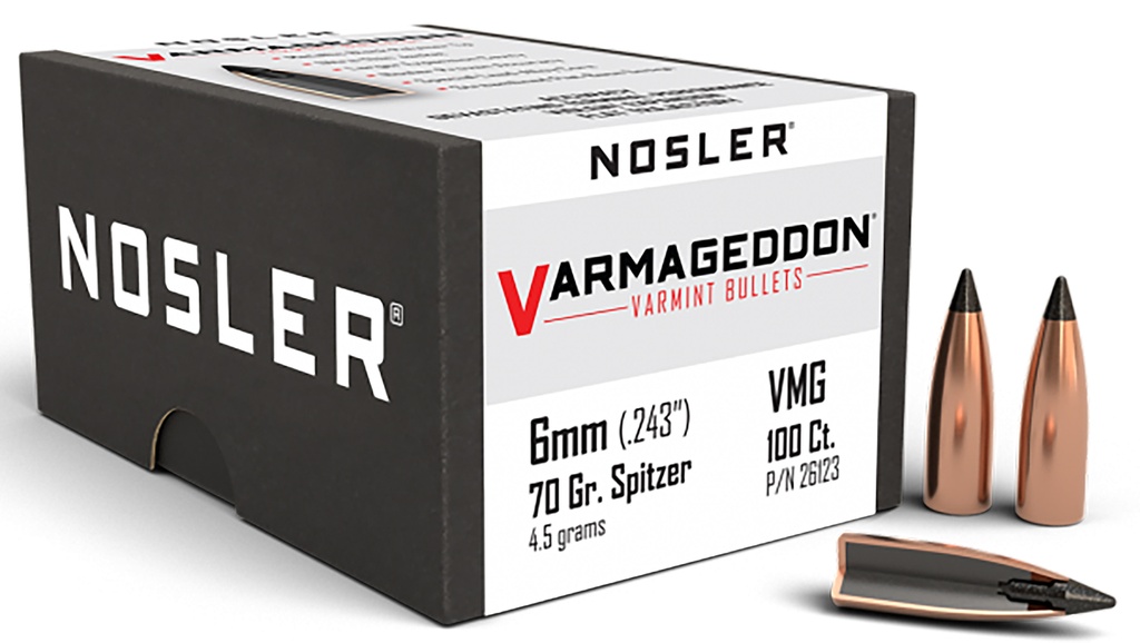 NOSLER 6MM 70GR VGN 100/3