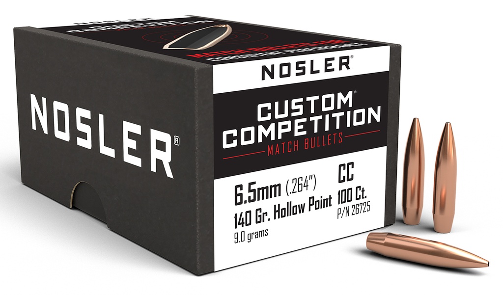 NOSLER 6.5MM 140GR MATCH HPBT 100/3