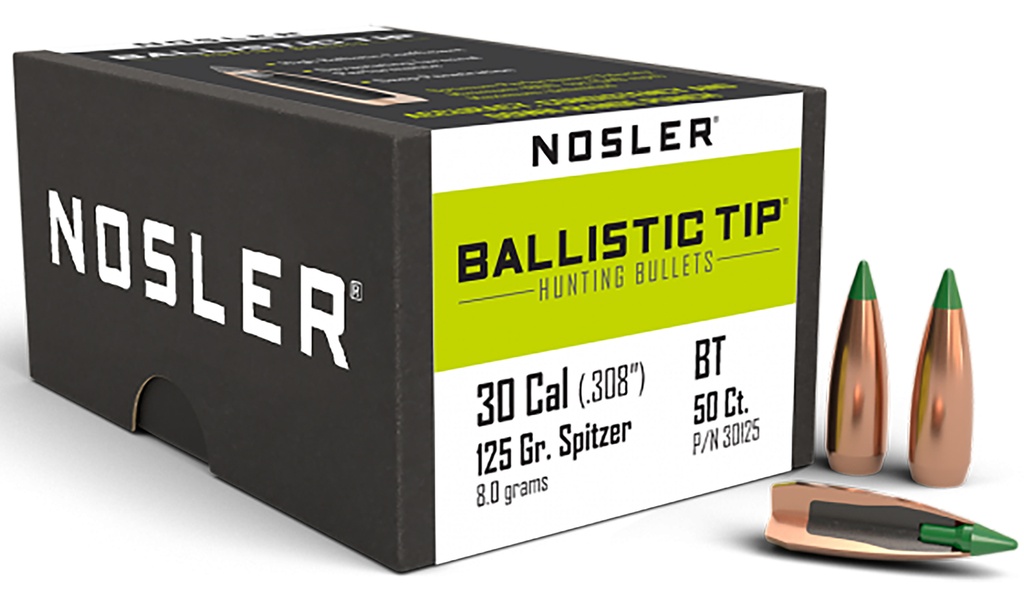 NOSLER 30CAL 125GR BT 50/3