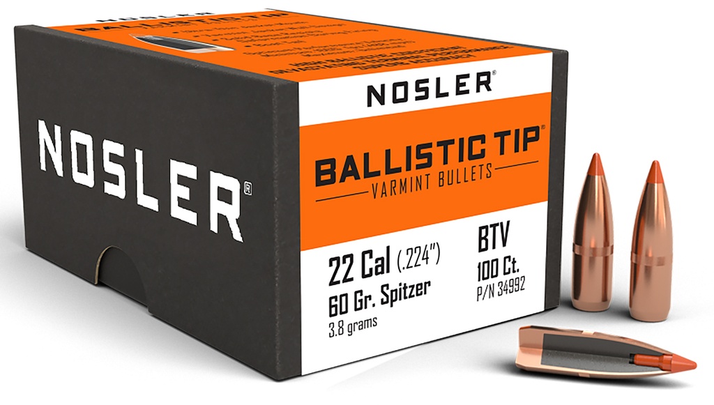 NOSLER 22CAL 60GR BT 100/3