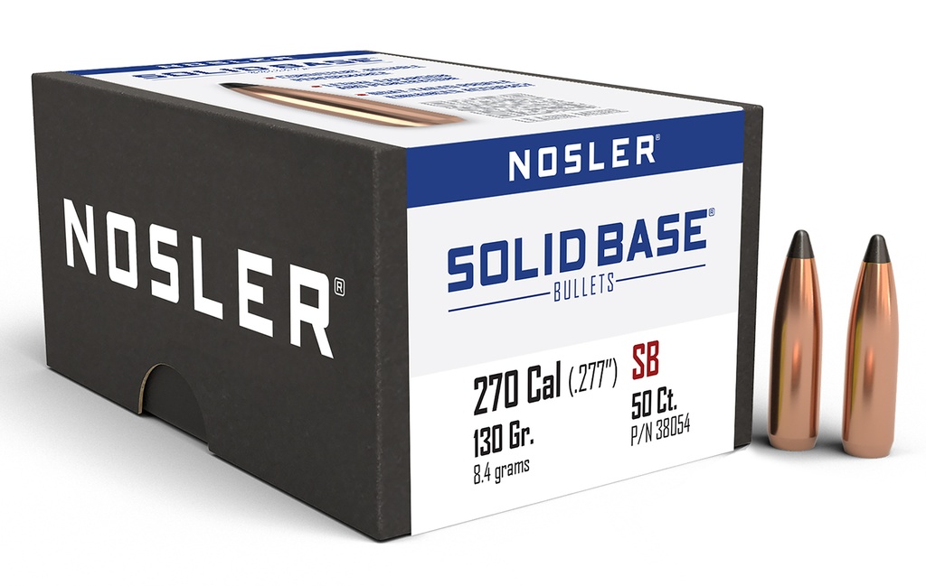 NOSLER SOLID BASE 270 130GR SP 50/3