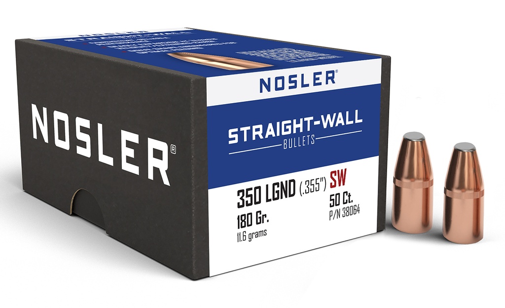 NOSLER STRAIGHT-WALL 350LEG 180GR PP 50/3