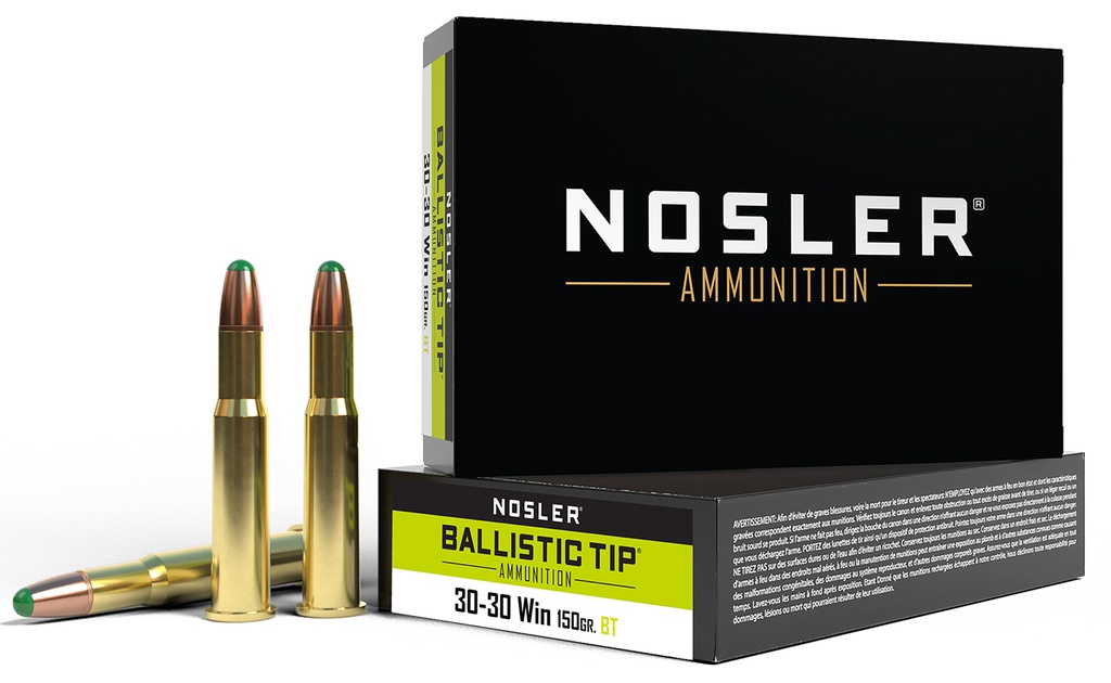 NOSLER AMMO 30-30 150GR RN BT HUNTING 20/10