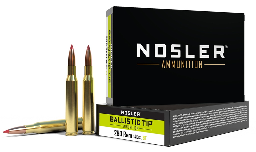NOSLER AMMO 280REM 140GR BT 20/10