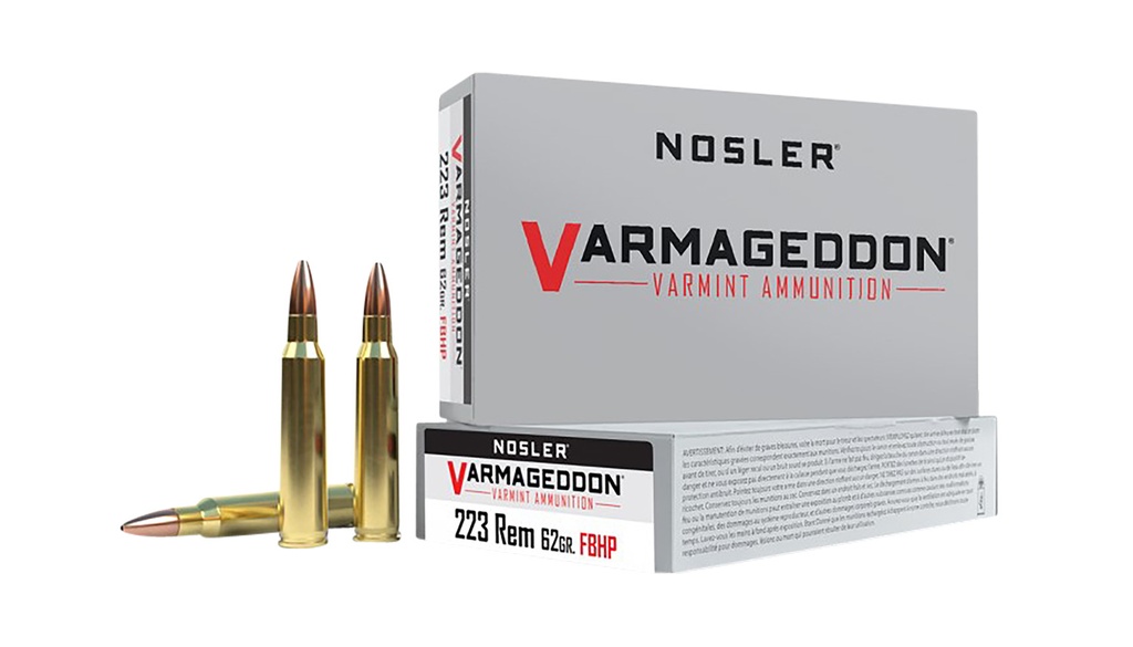 NOSLER AMMO 223REM 62GR VGN FBHP 20/20