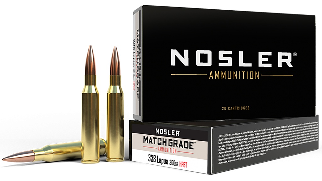 NOSLER AMMO 338LAP 300GR MATCH HPBT 20/10